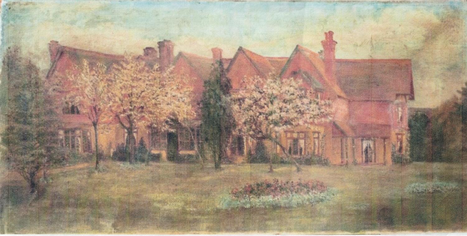 HOME FARM, TRING PARK by Kate Gardiner Hastings. Dated 1890. Tring Local History Museum  - Gallery -  The Hertfordshire Heritage Fund